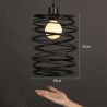 Wrought Iron Pendant Light 1 Light Matted Black Chandelier American Country Pendant Light Stoving Varnishing Craftsmanship