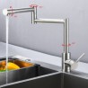 Cool Unique Retractable Tap Brushed Nickel Pot Filler Kitchen Sink Faucet