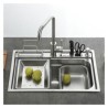 Topmount Single Bowl Stainless Steel Kitchen Sink 18in (Faucet Not Included)