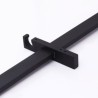 Adjustable Black Wall Mounted Solid Brass Hand Shower Bar