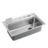 Single Bowl Stainless Steel Kitchen Sink with Drainboard