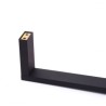 Adjustable Black Wall Mounted Solid Brass Hand Shower Bar