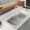 Oatmeal Washing Sink Single Bowl Quartz Kitchen Sink