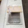 Oatmeal Washing Sink Single Bowl Quartz Kitchen Sink