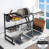 Stretchable Dish Drying Rack Stainless Steel Kitchen Storage Rack