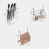 Dish Drying Rack Storage Rack Sink Rack in Black Stainless Steel