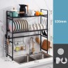 Dish Drying Rack Stainless Steel Black Kitchen Sink Rack Storage Holder