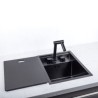 Stainless Steel Single Bowl Sink with Tap Invisible Kitchen Sink