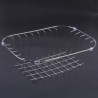 Stainless Steel Single Bowl Wall Mounted Kitchen Sink with Support Rack