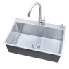 Freestanding Portable Single Bowl Stainless Steel Kitchen Sink