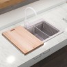 YL7648 Single Bowl Quartz Kitchen Sink Oatmeal Washing Sink