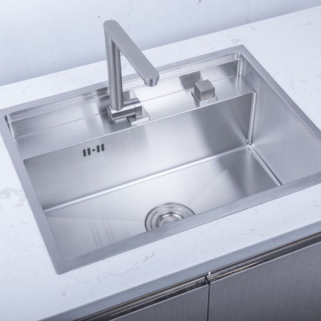 304 Stainless Steel Invisible Single Bowl Sink With Faucet Hidden Kitchen Sink