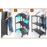 3 Layer Freestanding Foldable Kitchen Storage Rack