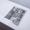 Hidden Bar Single Bowl Sink With Tap 304 Stainless Steel Invisible Sink