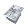 Hidden Bar Single Bowl Sink With Tap 304 Stainless Steel Invisible Sink