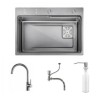 Stainless Steel Kitchen Sink Gray Gun Modern Kitchen Sinks