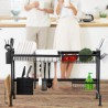 Storage Rack Dish Cup Drying Rack Multifunctional Stainless Steel Kitchen Rack