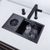 Large Handmade Sus304 Kitchen Sink With Cup Washer Multi-Function Kitchen Sink