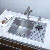 304 Stainless Steel Kitchen Sink with Cup Washer and Drain Board