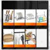 Multifunctional Stainless Steel Storage Rack 2 Layers Black Kitchen Sink Standing Rack