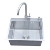 Manual Single Bowl Stainless Steel Kitchen Sink Tank