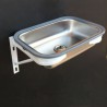 Stainless Steel Single Bowl Wall Mounted Kitchen Sink