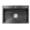 Black Single Bowl Kitchen Washing Sink in Stainless Steel