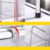 Stainless Steel Kitchen Shelf with Double Layers Dish Drying Rack