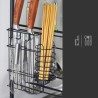 Single Layer Black Kitchen Sink Rack Multifunctional Dishes Drying Rack 00456