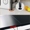 Black Microwave Oven Stainless Steel Storage Shelf Stretchable Kitchen Rack