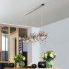 Stainless Steel Modern Minimalist LED Chandelier For Living Room