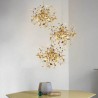 For Dining Living Room Bedroom Sequin LED Chandelier Stainless Steel Pendant Lighting