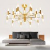 Electroplating Living Room Bedroom Dining Room Office Lighting Modern LED Chandelier