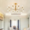 Electroplating Living Room Bedroom Dining Room Office Lighting Modern LED Chandelier