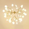 Contemporary LED Chandelier Tree Branch Shape Living Room Bedroom Study Light Firefly Pendant Light