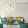 Contemporary LED Chandelier Tree Branch Shape Living Room Bedroom Study Light Firefly Pendant Light