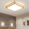 Living Room Bedroom LED Ceiling Lamp Square Wood Ceiling Lamp