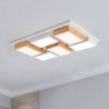 Geometric Wood Ceiling Lamp Modern LED Acrylic Ceiling Light