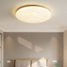 Acrylic Round Corrugated Ceiling Lamp LED Wood Ceiling Light