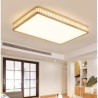 Rectangular Rubber Wood Ceiling Light LED Acrylic Ceiling Light