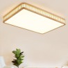 Rectangular Rubber Wood Ceiling Light LED Acrylic Ceiling Light