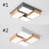 Geometric Wood Ceiling Lamp Modern LED Ceiling Light For Living Room