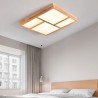 Geometric Wood Ceiling Lamp with LED Acrylic