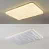 Rectangular Corrugated Ceiling Lamp with LED Acrylic