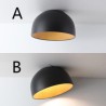 Creative LED Ceiling Cover Light For Bedroom Loft Modern Half Dome Ceiling Light