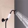 ORB Rain Shower Faucet in Antique Black with Ceiling Mount Shower Head