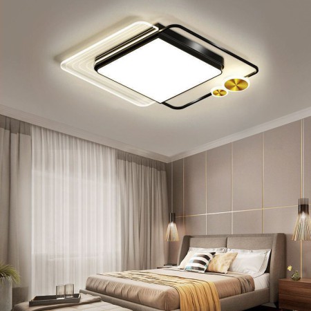 Square Acrylic Flush Mount Ceiling Lighting Fixture Nordic LED Ceiling Light