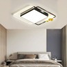 Square Acrylic Flush Mount Ceiling Lighting Fixture Nordic LED Ceiling Light