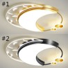 Modern LED Bedroom Ceiling Light Moon Shape Lighting Fixtures Near Ceiling