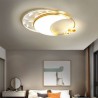 Modern LED Bedroom Ceiling Light Moon Shape Lighting Fixtures Near Ceiling